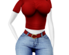 red outifit