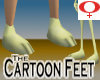 Cartoon Feet -v1a Womens