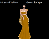 Mustard Gown and Cape