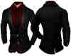 Red Black Suit Tie V1
