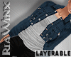 Dk Blue Jean Jacket Layr