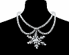 (K)  snowflake necklace