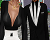 couples blk n white suit