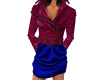 Red Jacket Blue Skirt