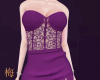 梅 plum lace mini dress