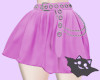 ☽ Goth Skirt Pink