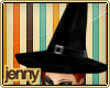 *J Witchy Hat Black