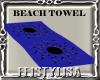 ! Beach Towel Blue Black