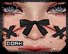 D|Black Stitch Bow