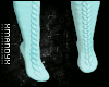 Lifted Teal Socks