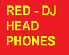 Red DJ Head Phones