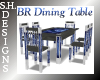 Blue Rose Dining Table