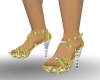Gold Diva Heels