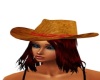 Cowgirl Hat W/Red Hair