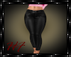 ^HF^ Black Leather Pant