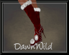 Xmas Burgundy Boots