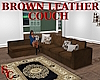 SC Brown Leather Couch