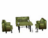 green table set