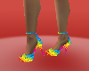 disco puzzle heel shoes