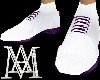 *White Shoes W/Purple*