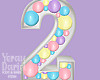 Birthday numbers Two