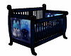 Blue kitty crib