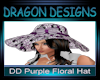 DD Purple Floral Hat