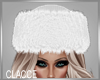 C winter whtie fur hat