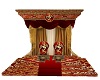 Gold N Red Dragon Throne