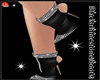 Black rhinestone boots