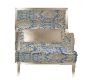 blue tapestry chair
