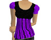 Black n Purple Ribbn Top