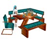 TEAL DINING BOOTH
