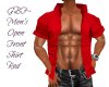 GBF~Open Front Shirt Red