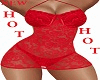 HOT RED SEXY LACE DRESS