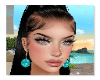 blue ball earring