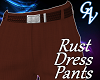 RUST DRESS PANTS - M