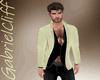 Green Open Blazer