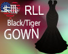 Black/Tiger BallGown