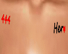 "Her" chest tattoo