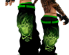 Flame Green Skull