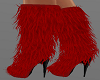H/Red Fur Boots