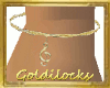 Gold Treble Anklet - L
