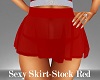 Sexy Skirt-Stock Red