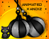 !!K Boo Earrings Grey