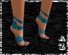 Blue Buckled Heels