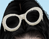 ♡_White Sunglasses