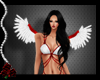 WhiteRed Cupid Wings