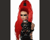 long red ponytail wavy