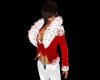 Red & White Fur Jacket